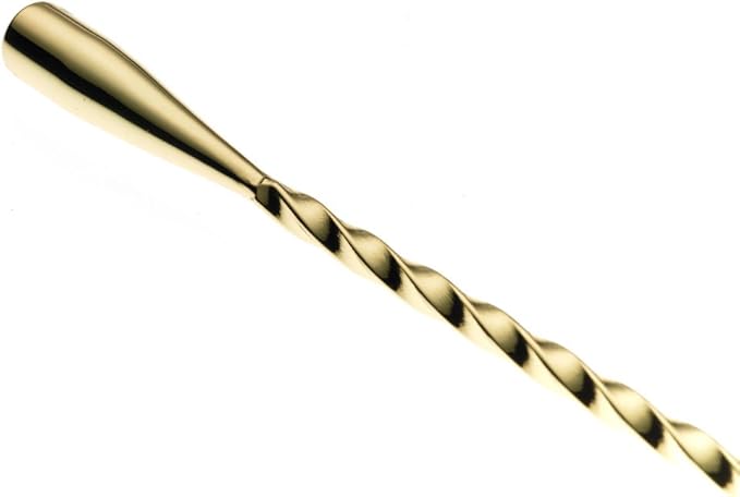 Barfly Teardrop Bar Spoon, End 19 5/8" (50 cm), Gold