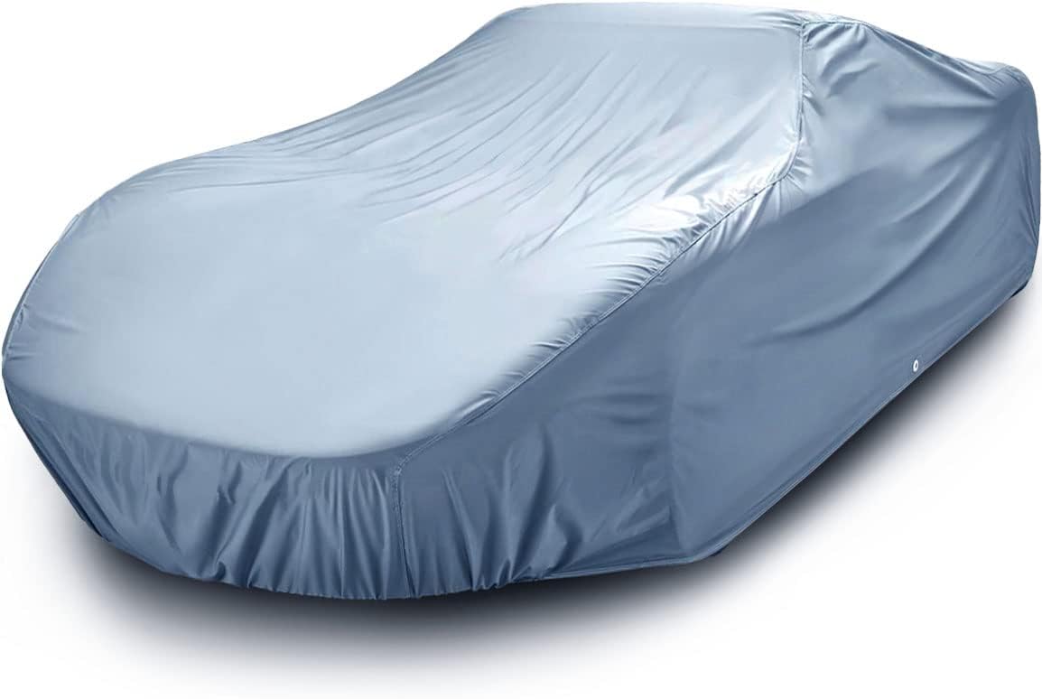 iCarCover Premium Car Cover for 1962-1968 Chevy Chevy II 2-Door, 4-Door Heavy Duty Waterproof All Weather Automobiles Custom Fit Indoor Outdoor UV Snow Protection Covers with Straps and Bag