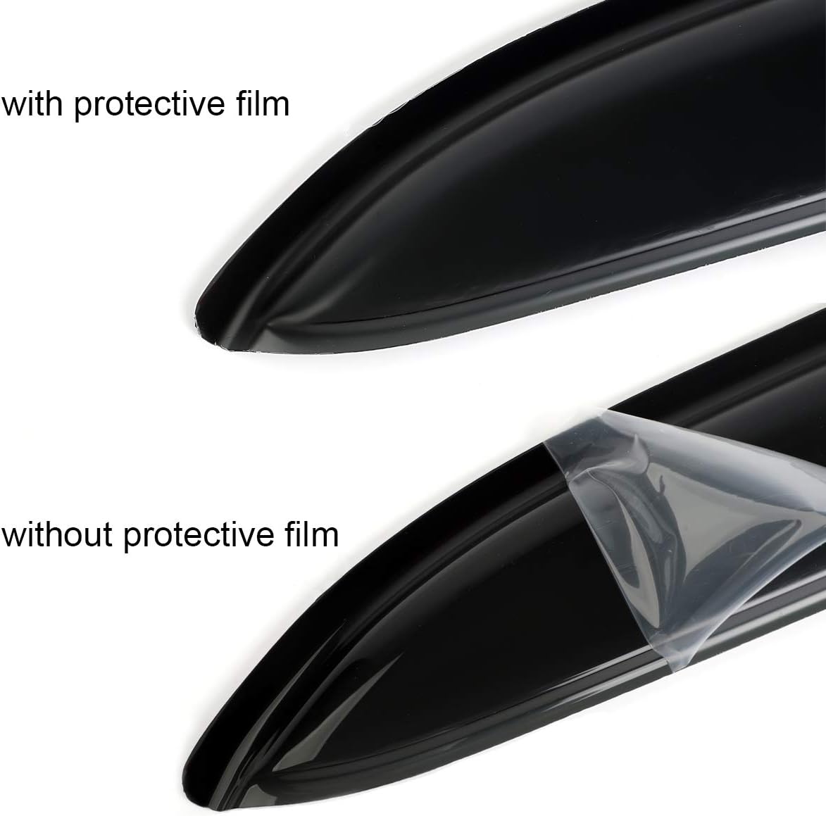 92455 Side Window Wind Deflector,2pc Outside Mount Style Sun Rain Guards,Window Visor fit for 1996-2020 Chevrolet Express/GMC Savana 1500/2500/3500 Van 2003-2009 Kodiak/Topkick C4500/C5500