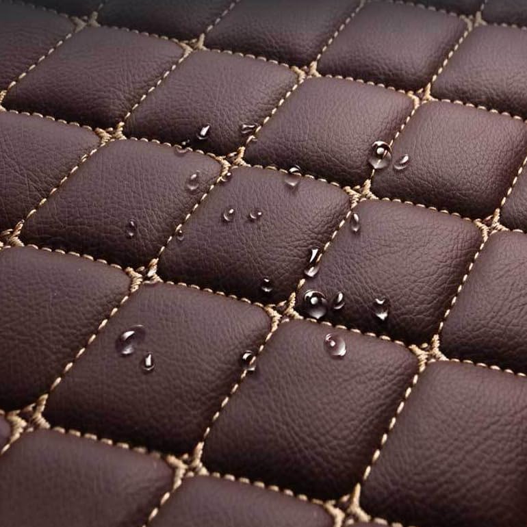 Customized Personalized car Floor mats, All-Weather Luxury car Floor mats, Waterproof and Anti Slip Leather car Floor mat Lining, 95% Customized car, Truck, and SUV Floor mats (Edge Purple)