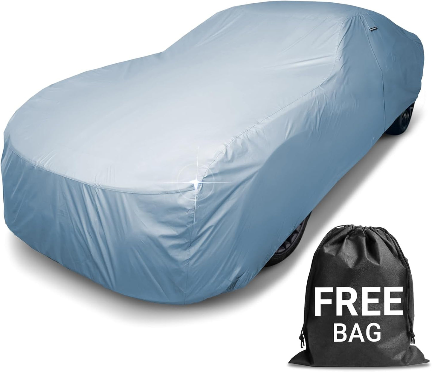 iCarCover Premium Car Cover for 1977-1986 Pontiac Parisienne Wagon Heavy Duty Waterproof All-Weather Automobiles Custom Fit Indoor Outdoor UV Snow Protection Covers with Straps and Bag