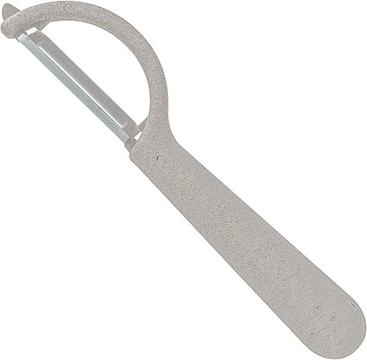 Beille Ceramic Blade Wheat Straw Vegetable Peeler Kitchen Gadgets, 6.5 Inch (Classic Peeler, Cream)