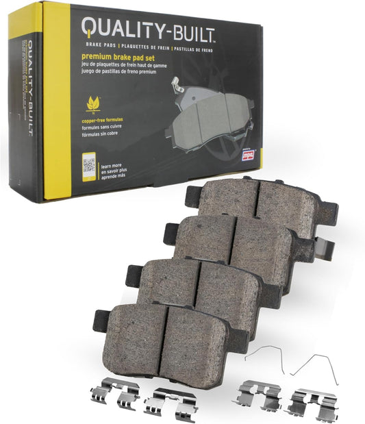 Premium Ceramic Rear Brake Pads (1001-1341AC) Replacement for Mercedes-Benz GLK250 2015-2013, GLK300 2013-2010, GLK350 2015-2010