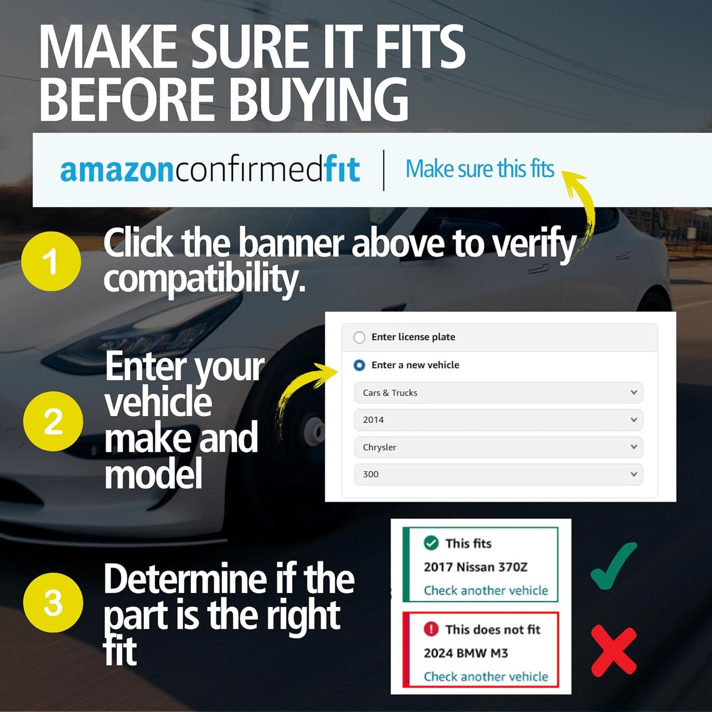 Premium Ceramic Front Brake Pads (1001-2179C) Compatible with Jeep Grand Wagoneer 2024-2022, Grand Wagoneer L 2024-2023, Wagoneer 2024-2022, Wagoneer L 2024-2023, Ram 1500 2025-2019