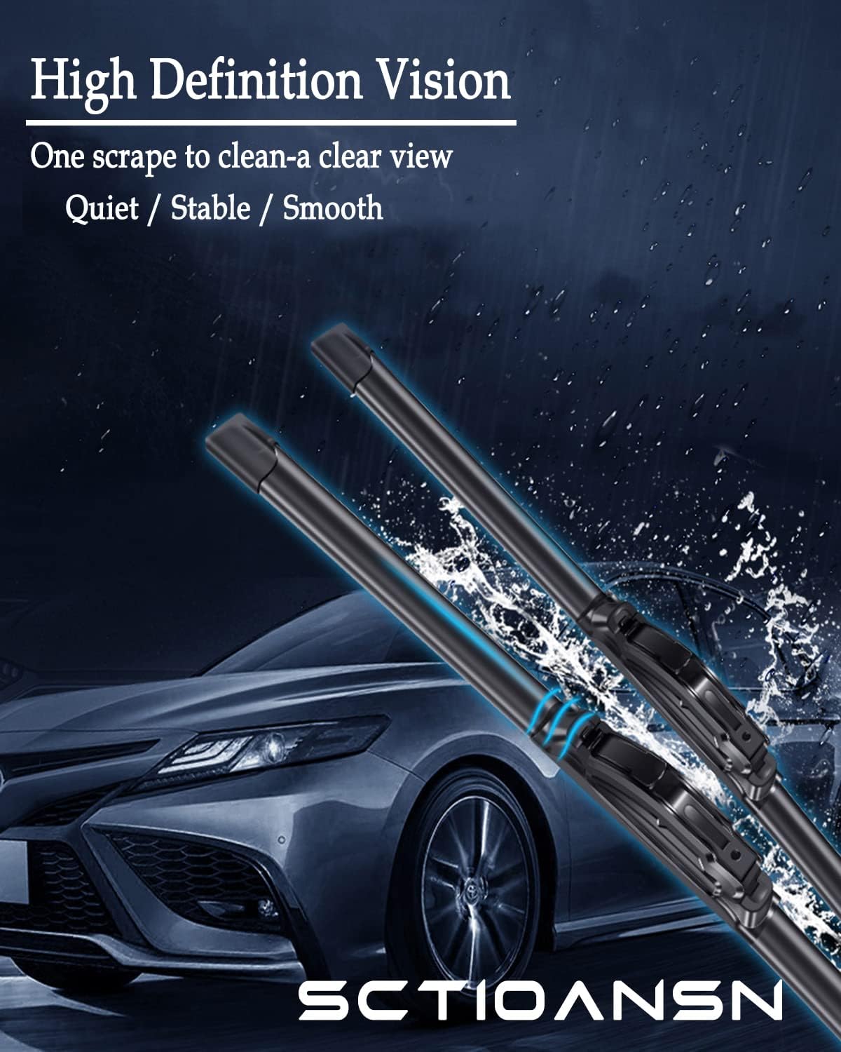 3 Wipers Set for Jeep Grand Cherokee 2014 2015 2016 2017 2018 2019 2020 2021, Windshield Wiper Blades Original Equipment Replacement Front and Rear- 22"/21"/10" (Pack of 3) J- HOOK