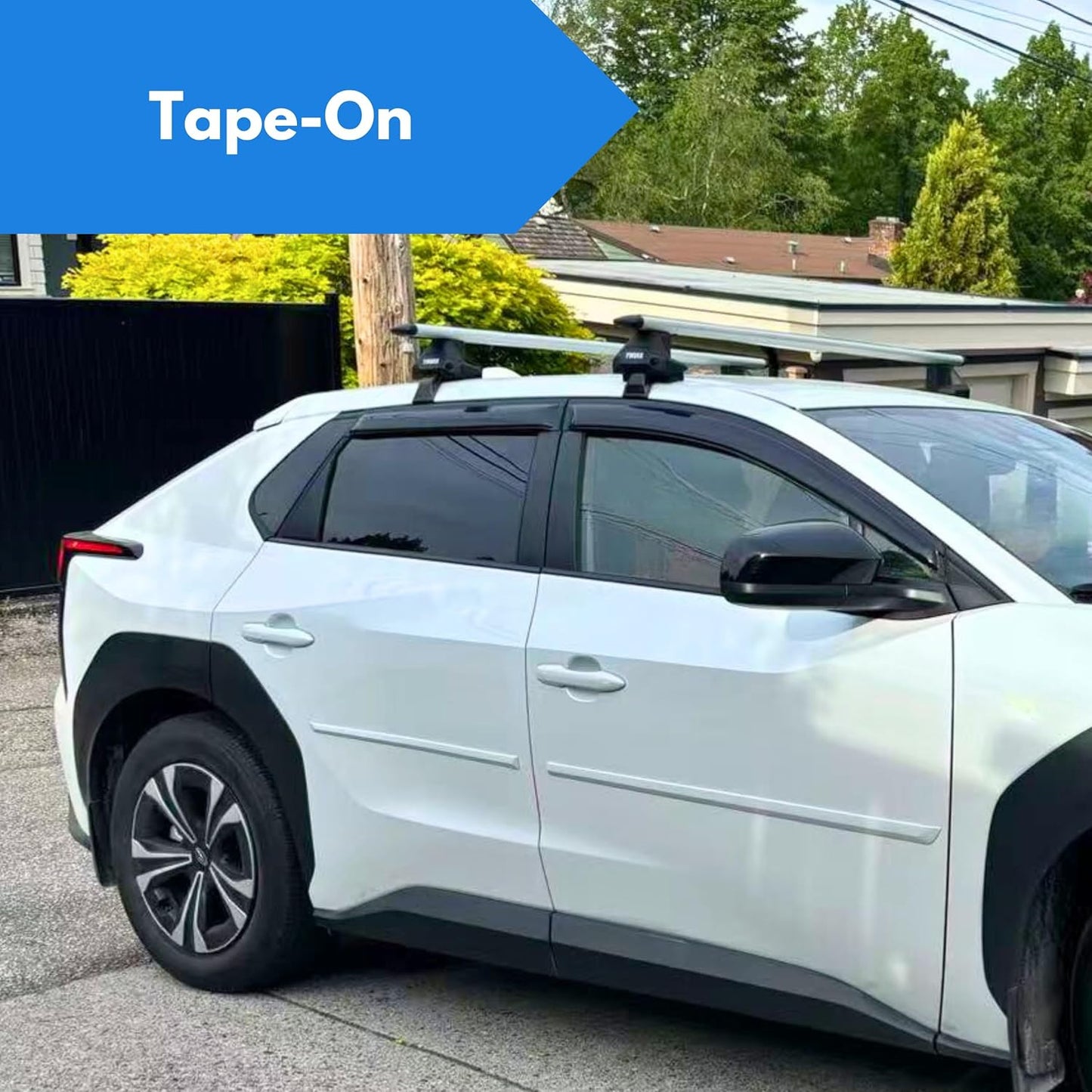 KPY Window Visor Compatible with Chevrolet Spark 2016-2022, Rain Guard Window Vent Deflectors Tape-On Style, 2016 2017 2018 2019 2020 2021 2022