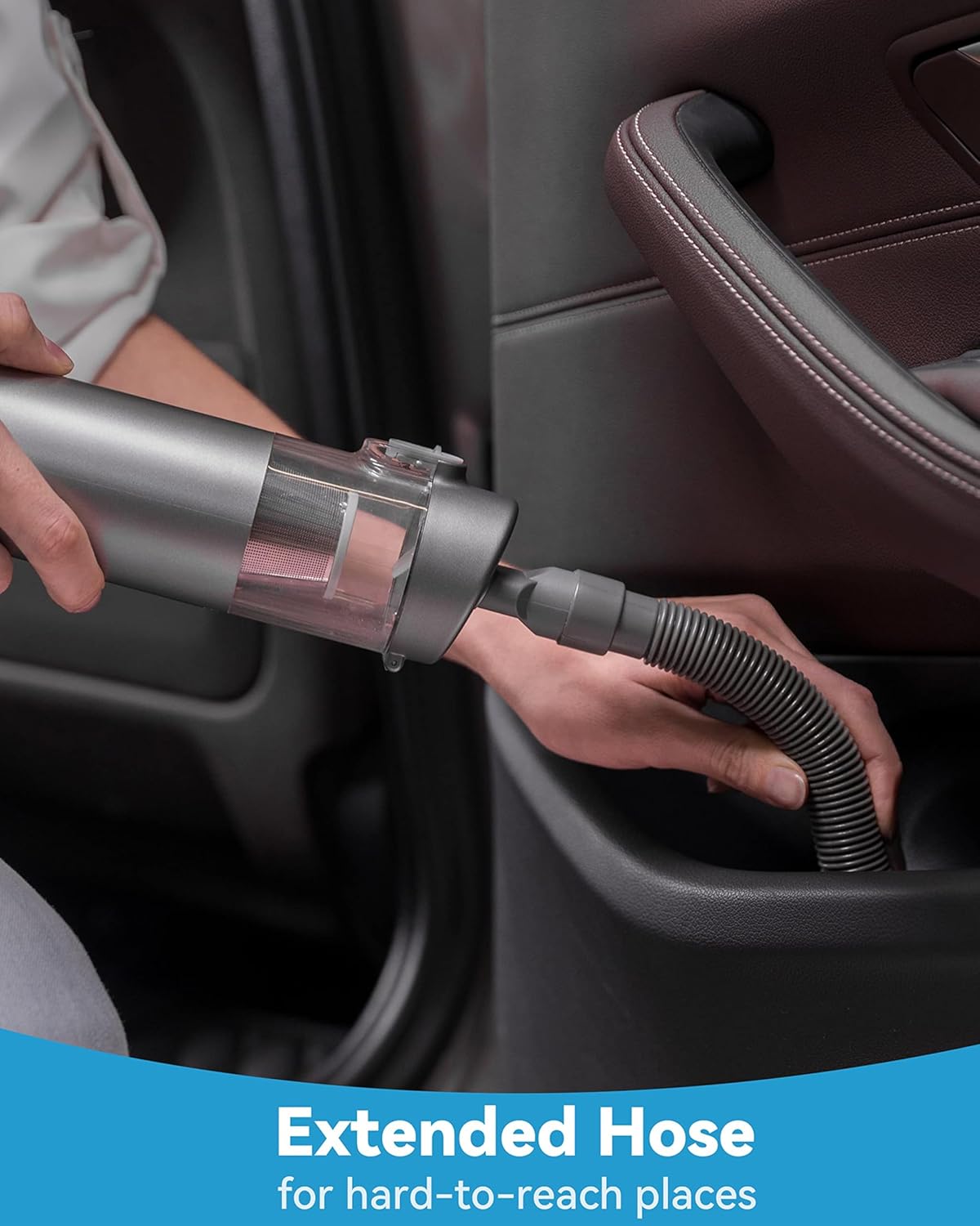 Brigii Mini Handheld Vacuum Cordless, 3 in 1-Car Vacuum & Air Duster & Hand Pump, 3 Kinds of Crevice Nozzles for Small Spaces, Crevices, Portable Rechargeable Cleaner-M1